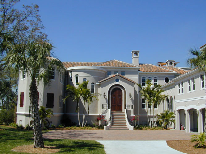 Custom Mediterranean estate home built by C. Ross General Contracting